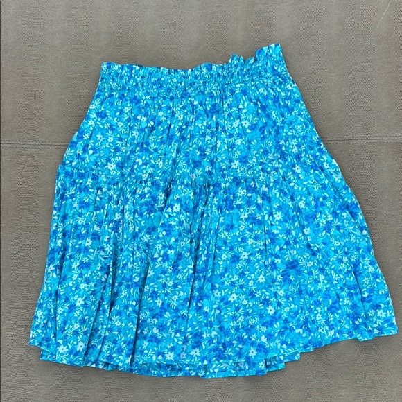 Draper James Blue A-Line Skirt - Picture 1 of 6